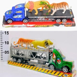 CAMION TRAILER CON TIGRE Y LEON 120-SH