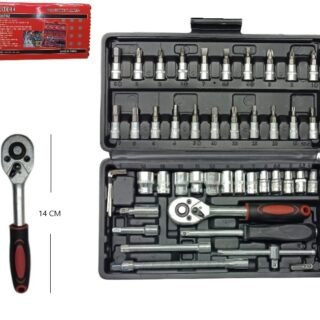 SET DE LLAVE TUBO 46PCS              130T02/1046