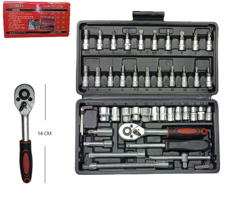 SET DE LLAVE TUBO 46PCS 130T02/1046