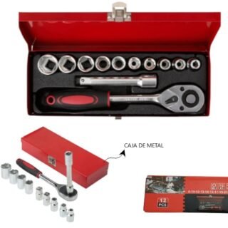 SET DE LLAVE EN CAJA TUBO 12PCS             130T09