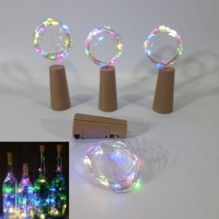 LUZ ALAMBRE BOTELLA LED 3METROS x 10 UNIDADES AF-24053