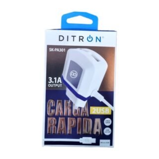 CARGADOR DITRON V8 3.1A 2 USB SK-PA301