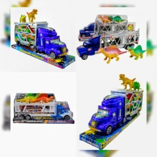 CAMION ACOPLADO CON (02) DINOSAURIOS EN BURBUJA 611022