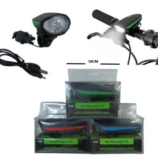 LUZ RECARGABLE PARA BICI CON BOCINA BN192         7588