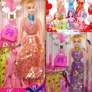 MUÑECA HERMOSA CHICA C/ACCESORIOS Y COLOR DE ROPA 910413