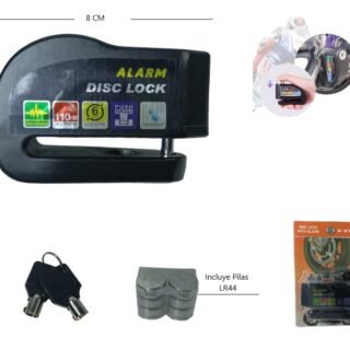 CANDADO FRENO DE DISCO CON ALARMA LK603 9863