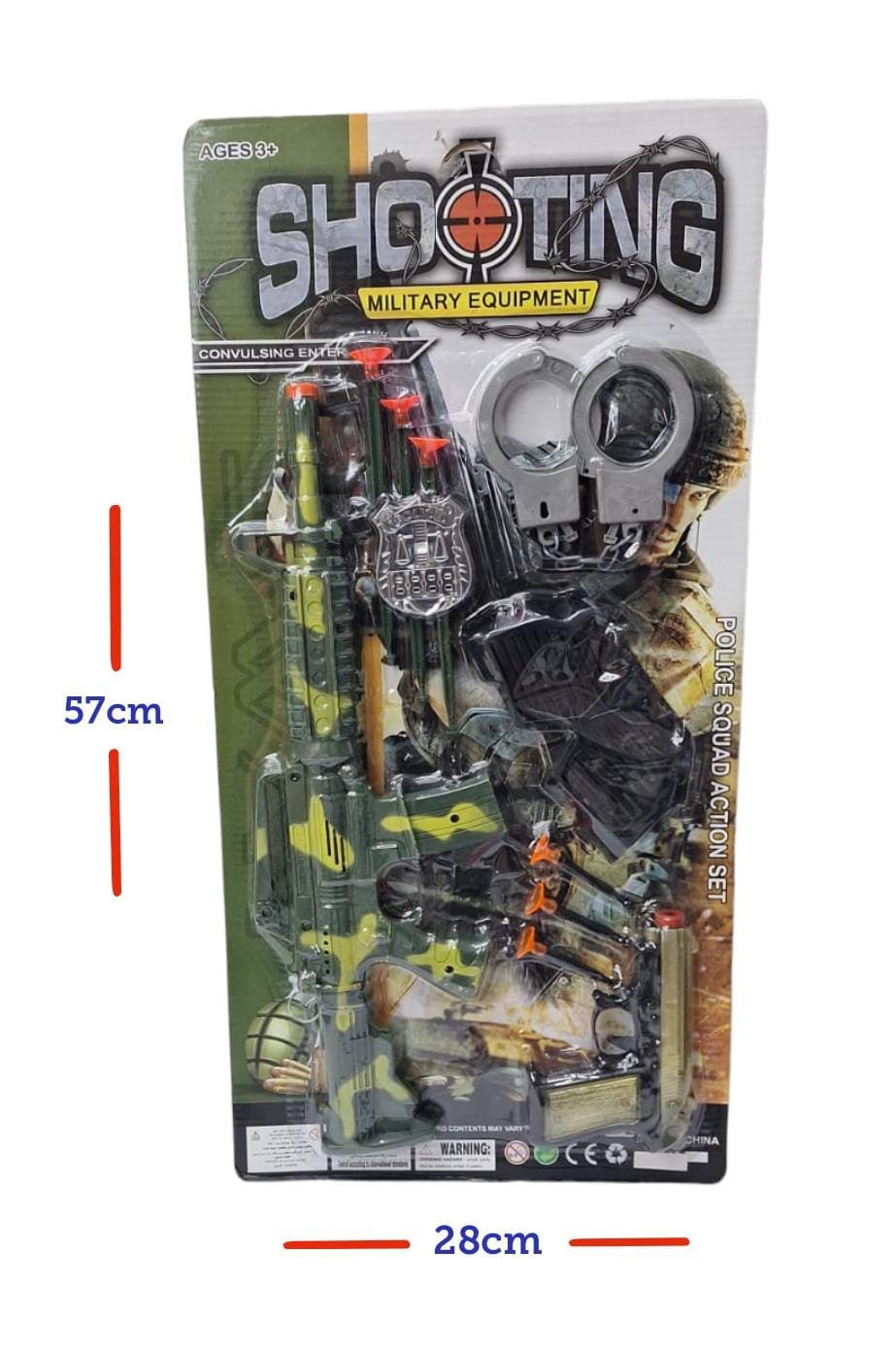 SET EQUIPAMIENTO MILITAR EN BLISTER 99034