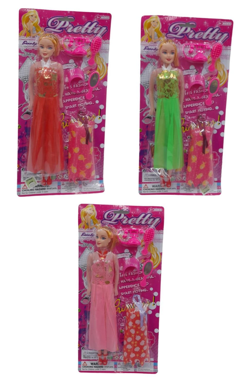 MUÑECA EN BLISTER PRETTY + ACCES. 34cm x 16.5cm 99040