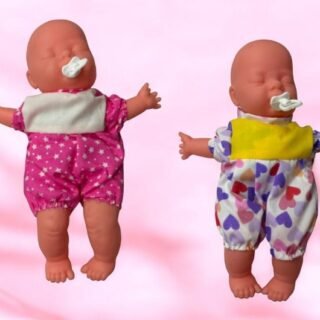 BEBE PEPONA OJITOS CERRADO Y CHUPETE 26CM        A-B266