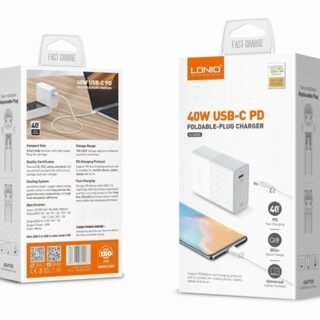 CARGADOR LDNIO 40W PD+AUTO ID CABLE TIPO C TIPO C         A1405C