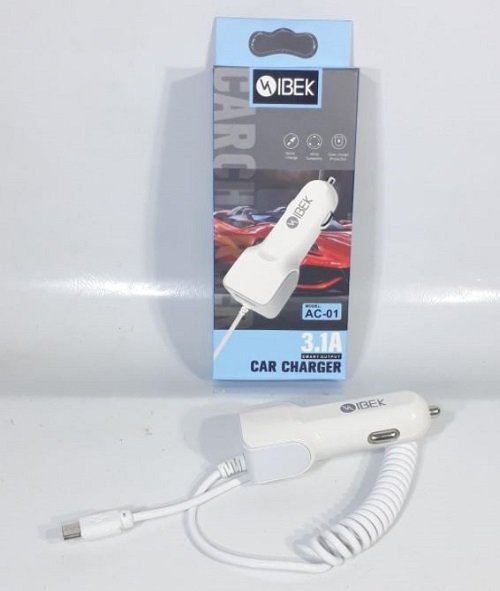 CARGADOR DE AUTO V8 IBEK AC-01