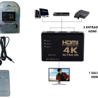 SWITCH SELECTOR HDMI 4K 3X1 C/CONTROL         ADP-48008