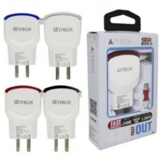 CARGADOR AITECH 4.2A MICRO 1.2M 2 USB FAST CHARGE        AI-42M