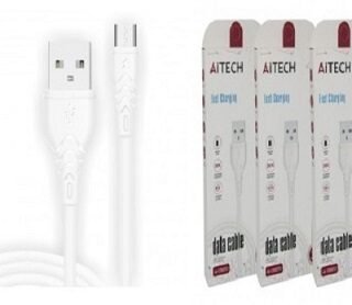 CABLE AITECH TIPO C 3A CARGA RAPIDA NEGRO- BLANCO         AI-C0007-C