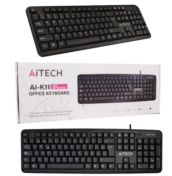TECLADO AITECH CON CABLE USB AI-K11