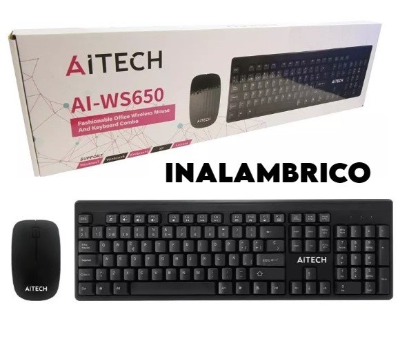 TECLADO INALAMBRICO Y MOUSE AITECH AI-WS650