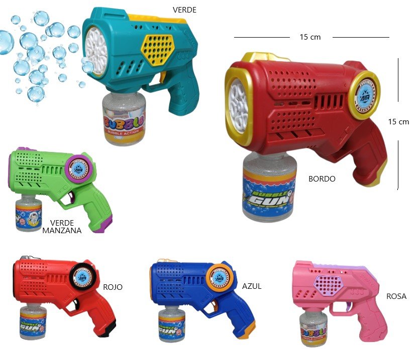 PISTOLA BURBUJERA A PILA BG-03 BG-05 BG-01