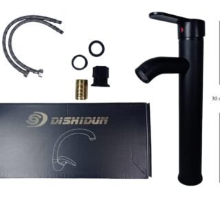 CANILLA DE BAÑO NEGRO MATE DR206B            BW206