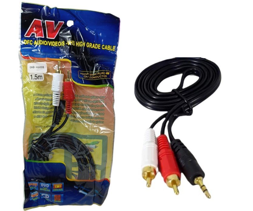CABLE 2 A 1 DE 1.5M (3.5 A 2RCA) CAB-46008/CAB-46004
