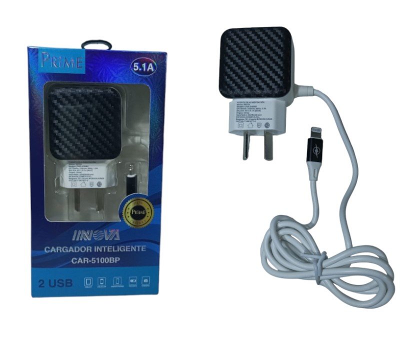 CARGADOR IPHONE INOVA 5.1A CAR-5100BP