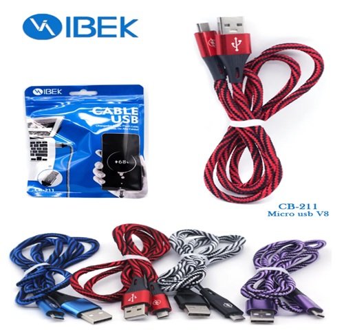 CABLE IBEK MICRO - V8 EN BOLSA CB-211