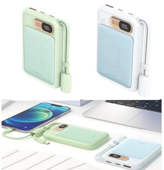 CARGADOR POWERBANK 10000mAh 22.5W C/ TIPO C- IPH EZ-S80