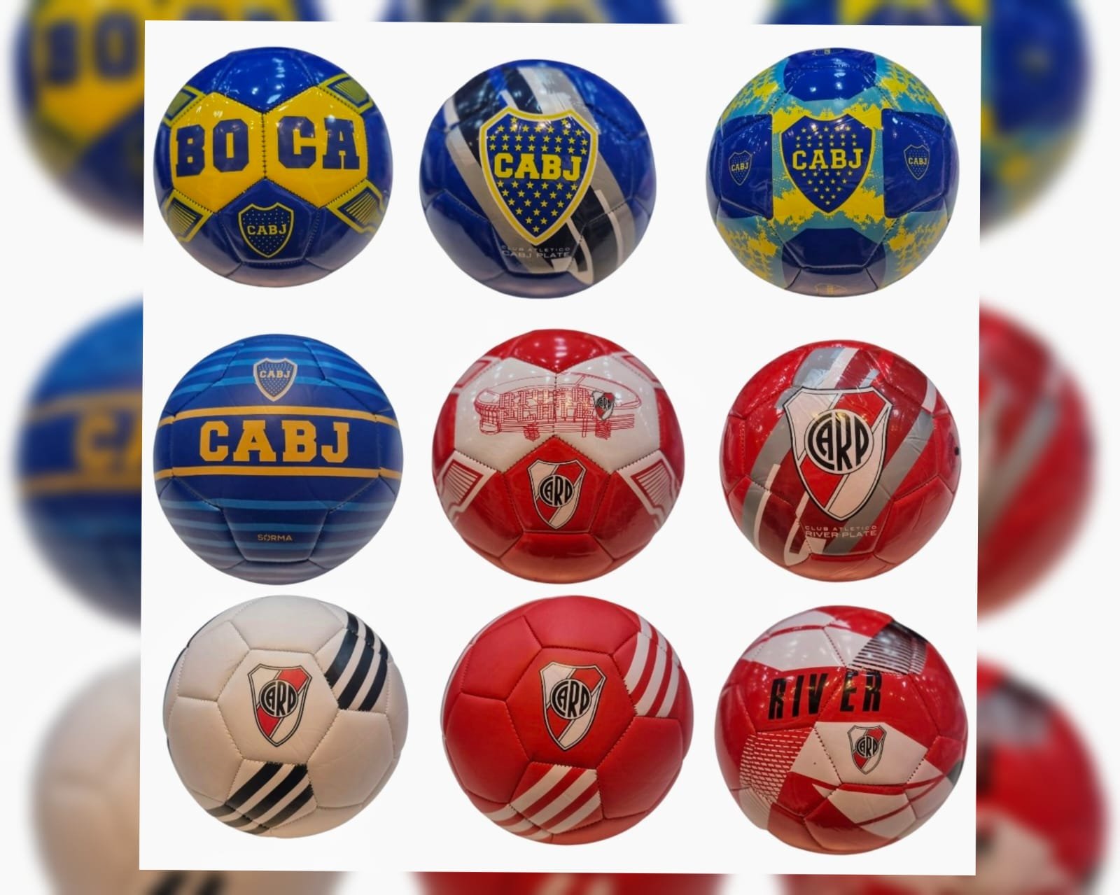PELOTA N° 2 BOCA JUNIORS / RIVER PLATE G-P02BR