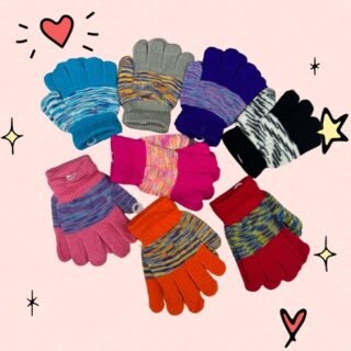 GUANTES INFANTIL COLORES PACK X 12          8213