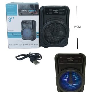 PARLANTE 3PLG C/LUZ BT/FM/MP3 GTS-1346