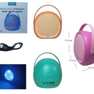 PARLANTE 3PLG BT COLORES C/LUZ GTS-1945