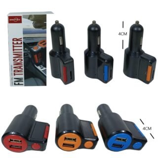 TRANSMISOR DE AUTO 1 USB Y USB 5V BT-MP3          GTS-C905