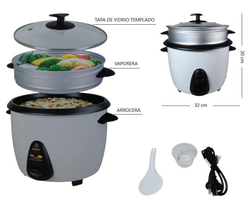 ARROCERA VAPORERA 700W 1.8LTS HOG0233