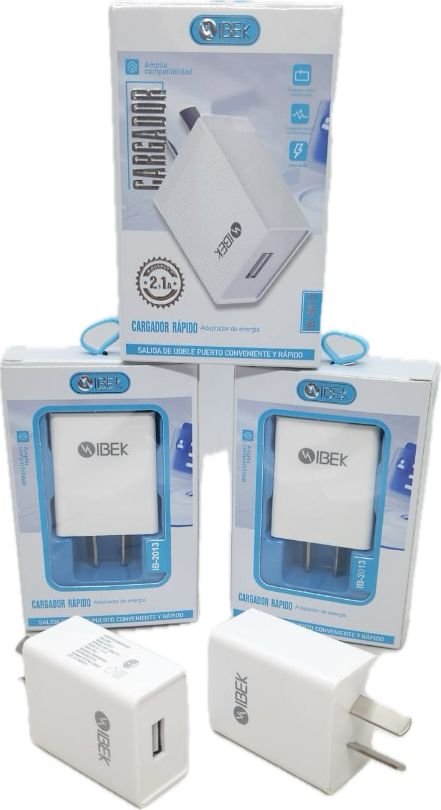 ADAPTADOR CARGADOR IBEK 2.1A IB-2013