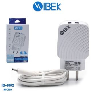 CARGADOR IBEK 4.8A MICRO-V8 CABLE DESMONTABLE           IB-4802