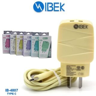 CARGADOR IBEK 4.8A TIPO C CABLE DESMONTABLE IB-4807