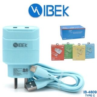 CARGADOR IBEK 4.8A TIPO C CABLE DESMONTABLE          IB-4809