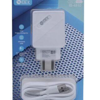 CARGADOR IBEK 4.8A TIPO C CABLE DESMONTABLE IB-4810
