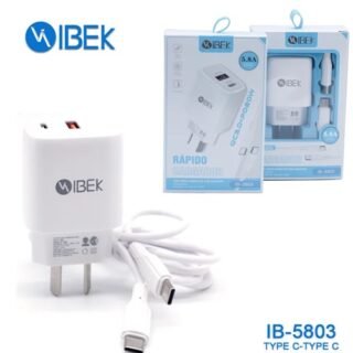 CARGADOR IBEK 5.8A CARGA CABLE TIPO C - TIPO C           IB-5803