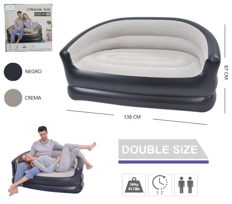 SOFA DOBLE INFLABLE FAMILIAR ISF-160907