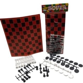 JUEGO DE MESA DAMA-AJEDREZ JM100