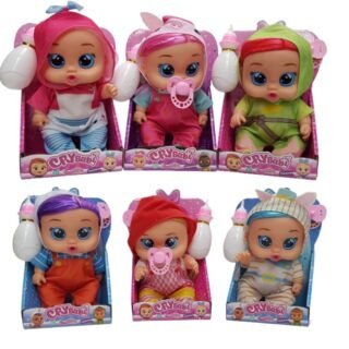CRY BABY BEBE LLORONES HABLA-LLORA Y RIE 23CM K-2042