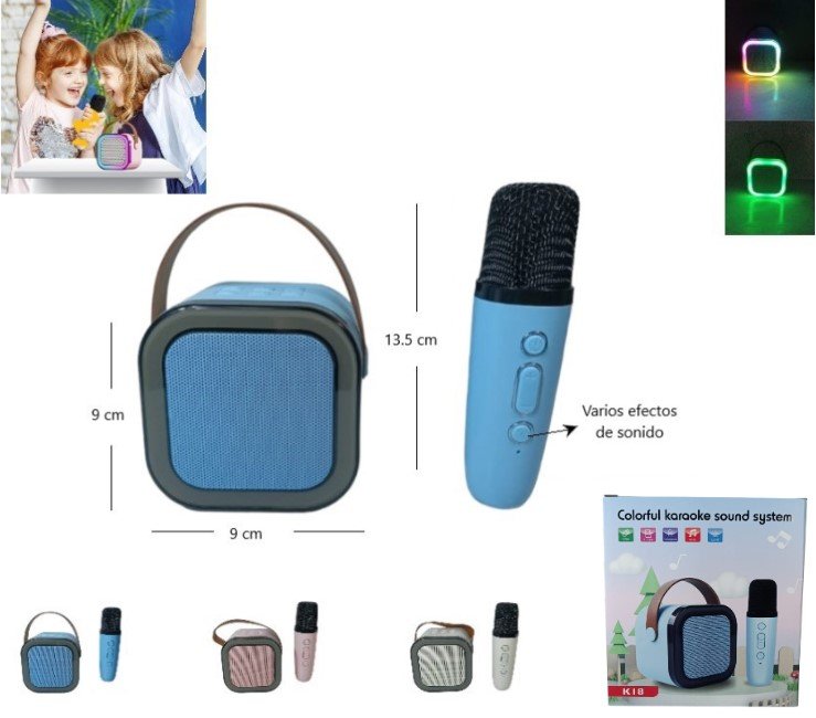 PARLANTE BT CON LUZ C/1 MIC