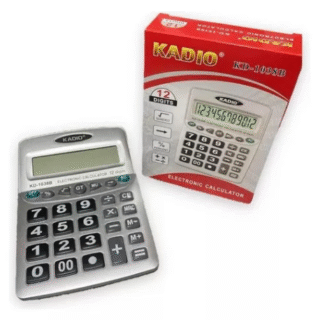 CALCULADORA GRANDE 12 DIGITOS KADIO KD-1038B