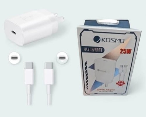 CARGADOR KOSMO 25W PD TIPO C A TIPO C KOS-25WTC