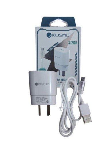 CARGADOR KOSMO 2.75A MICRO USB KOS-275V8
