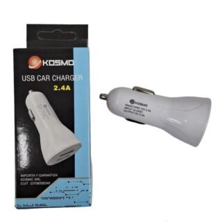 CARGADOR AUTO KOSMO 2.4A- 12/24DC 33082