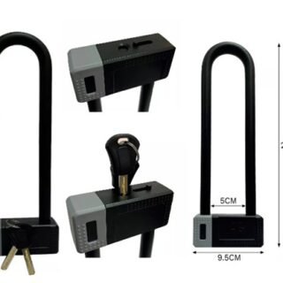 LINGA PARA MOTO TRABA TIPO U CON LLAVE               KS-237