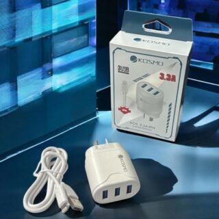 CARGADOR KOSMO 3.3A IPHONE + 3 PUERTOS USB         KS-33IPH
