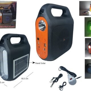 PARLANTE BT SOLAR+POWER BANT+FOCO+LINTERNA KTS-1837