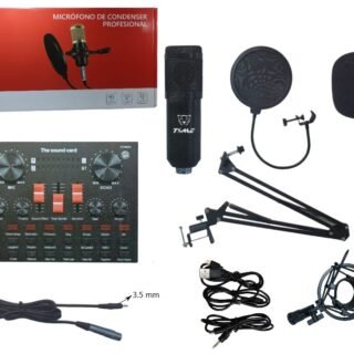 MICROFONO CONDENSER CON PLACA DE SONIDO MIC-31004